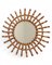 Mid-Century French Riviera Bamboo and Rattan Sunburst Mirror, France, 1950s, Image 11