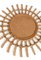 Mid-Century French Riviera Spiegel aus Bambus & Rattan Sunburst, Frankreich, 1950er 10