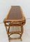 Vintage Bamboo and Wicker Entrance Console attributed to Franco Albini, 1970s 5