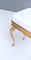 Vintage White Plastic Seat Ottoman with Cast Brass Legs, 1950s 9