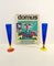 Blaue Murano Glas Flöten von Bisazza & Rotella, 2000, 2er Set 12