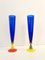 Blaue Murano Glas Flöten von Bisazza & Rotella, 2000, 2er Set 1