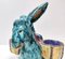 Hand-Painted Earthenware Figural Donkey Table Salt Cellar and Pepper Mill, Italy, 1983, Image 4