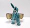 Hand-Painted Earthenware Figural Donkey Table Salt Cellar and Pepper Mill, Italy, 1983, Image 7