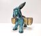 Hand-Painted Earthenware Figural Donkey Table Salt Cellar and Pepper Mill, Italy, 1983, Image 12