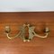 Art Deco Brass Double Arm Wall Candleholder, 1920s, Image 1