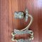 Art Deco Brass Double Arm Wall Candleholder, 1920s, Image 6