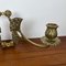 Art Deco Brass Double Arm Wall Candleholder, 1920s, Image 8