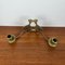 Art Deco Brass Double Arm Wall Candleholder, 1920s, Image 5