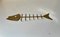 Vintage Brass Fish Skeleton Key Hanger in the style of Walter Bosse, 1960s, Image 4