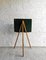 Tableau Scolaire Pliable Vintage avec Support en Bois, 1960s 5