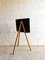 Tableau Scolaire Pliable Vintage avec Support en Bois, 1960s 6