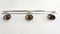 Mid-Century Modernist Wall-Mounted 3-Hook Coat Rack in Chrome Metal, 1950s, Image 11