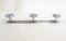 Mid-Century Modernist Wall-Mounted 3-Hook Coat Rack in Chrome Metal, 1950s, Image 1