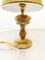 Onyx Tischlampe mit Stoff Lampenschirm 13