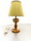 Onyx Tischlampe mit Stoff Lampenschirm 8