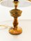 Onyx Tischlampe mit Stoff Lampenschirm 3