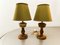 Onyx Tischlampe mit Stoff Lampenschirm 2