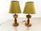 Onyx Tischlampe mit Stoff Lampenschirm 28