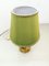 Onyx Tischlampe mit Stoff Lampenschirm 12
