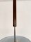 Italian Art Deco Wood Pendant Light with Sky-Blue Glass Shade, 1930s, Image 12