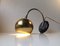 Danish Hybrid Table or Wall Lamp with Brass Globe from Lyfa, 1950s, Image 2