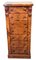 Burr Walnut Wellington Chest of Drawers, 1860s 12