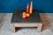 Mesa de centro brutalista de pizarra y madera, Imagen 14