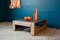 Mesa de centro brutalista de pizarra y madera, Imagen 15