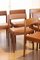 Set of Vintage Danish Chair in Teak and Leather by Johannes Nørgaard, 1960s 5