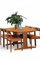 Set of Vintage Danish Chair in Teak and Leather by Johannes Nørgaard, 1960s 7