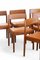 Set of Vintage Danish Chair in Teak and Leather by Johannes Nørgaard, 1960s 2