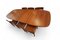 Set of Vintage Danish Chair in Teak and Leather by Johannes Nørgaard, 1960s 15