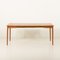 Petite Table Vintage Carrée Extensible en Teck, 1960s 6