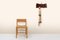 Art Nouveau Style Coat Rack in Oak with Brass Hooks, 1915, Image 7