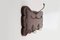 Art Nouveau Style Coat Rack in Oak with Brass Hooks, 1915, Image 5