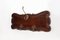 Art Nouveau Style Coat Rack in Oak with Brass Hooks, 1915, Image 4