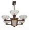 Art Deco 10-Light Liner Chandelier from Ezan, 1930s 8