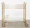 Bar Trolley with 2 Glass Shelves 1