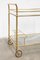 Bar Trolley with 2 Glass Shelves, Image 2
