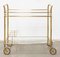 Bar Trolley with 2 Glass Shelves 8