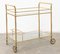 Bar Trolley with 2 Glass Shelves 10