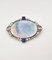 Mid-Century 18 Karat White Gold Brooch with Multicolored Opal, Diamonds and Sapphires, Italy, 1950s 2