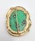 Mid-Century Brosche aus 18 Karat Gelbgold mit Jade, Diamanten und Rubinen, Italien, 1950er 6