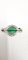 Mid-Century Brosche aus 18 Karat Weißgold mit Jade und Diamanten, Italien, 1950er 6