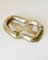 Vintage Brutalist Asymmetrical Ashtray in Brass by David Marshall, Spain, 1980s 1