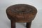 Taburete vintage de madera, Baule, Costa de Marfil, años 50, Imagen 7