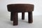 Taburete vintage de madera, Baule, Costa de Marfil, años 50, Imagen 9