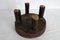 Taburete vintage de madera, Baule, Costa de Marfil, años 50, Imagen 6
