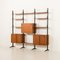Freistehendes italienisches Vintage Teak Wandregal, 1960er 7